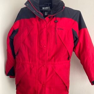 LL bean red winter coat woman’s medium